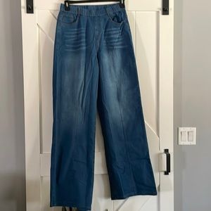 NEW Instagram & Oprah made me buy them: Indigo Flare Jean 👖 size Large